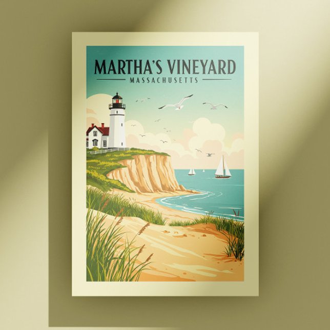 Vintage Martha's Vineyard Massachusetts Vykort (Skapare uppladdad)