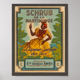 Vintage Martinique Travel Poster