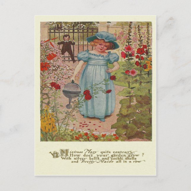 Vintage Mary, Mary Rhyme Vykort (Framsida)