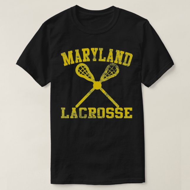 Vintage Maryland Lacrosse T Shirt (Design framsida)