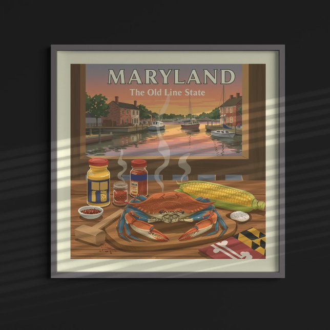 Vintage Maryland Poster (Skapare uppladdad)