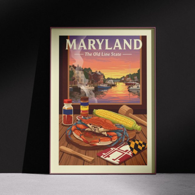 Vintage Maryland Poster (Skapare uppladdad)