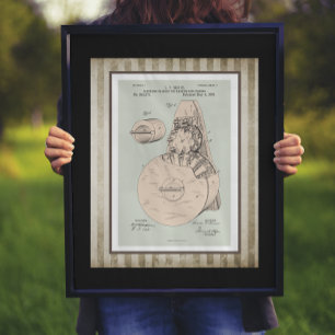 Vintage Maskin Gun Feeder Patent Poster