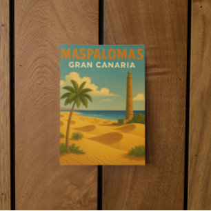 Vintage Maspalomas Gran Canaria Vykort