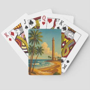 Vintage Maspalomas Meloneras Beach Gran Canaria Casinokort