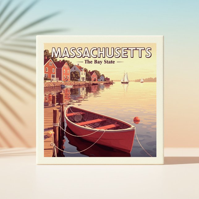 Vintage Massachusetts Kakelplatta (Skapare uppladdad)