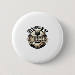 Vintage Mästare av Fotbollströja Design_1 Knapp