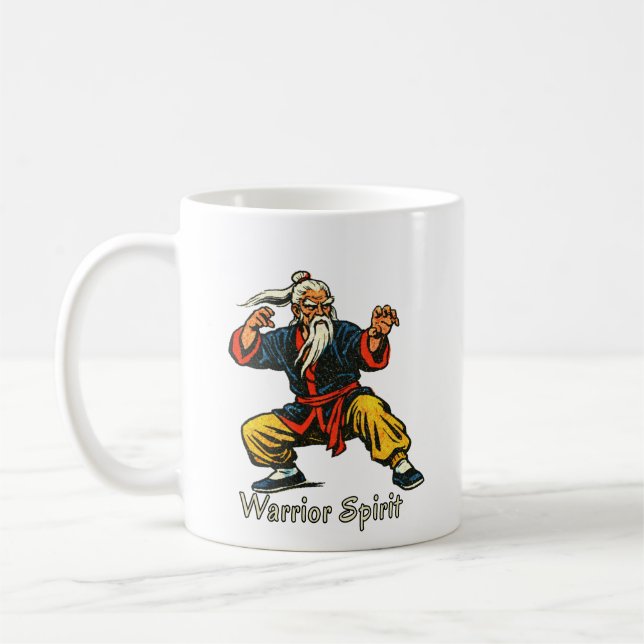 Vintage-mästare i kampsport kaffemugg (Vänster)