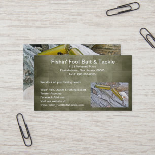Vintage Masterlure Ledd Eel Visitkort