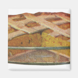 Vintage mat, efterrätt, pumpapaj till Thanksgiving Magnet