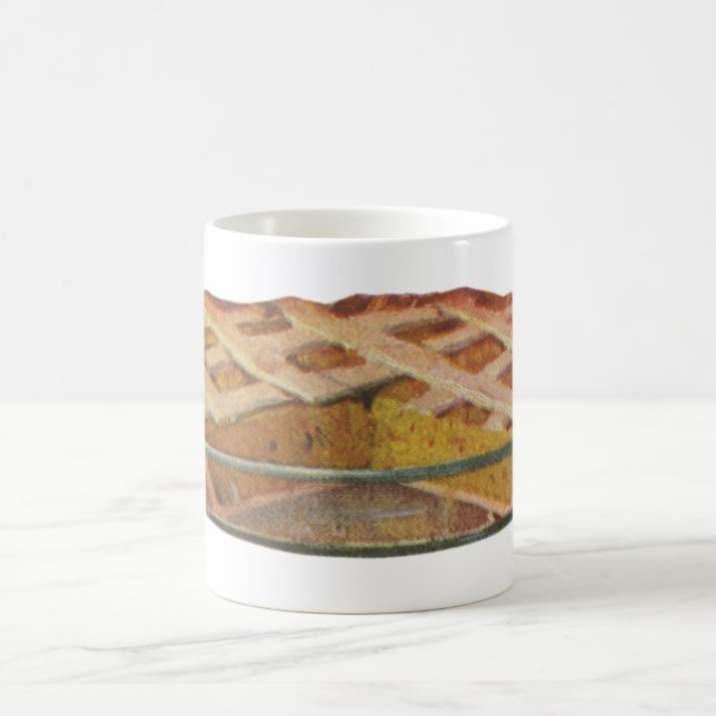 Vintage mat, efterrätt, Pumpkin Pie till Thanksgiv Kaffemugg (Center)