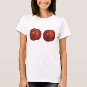Vintage mat frukt, ekologisk Red Delicious äpple T-shirt