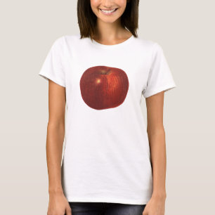 Vintage mat frukt, ekologisk Red Delicious äpple T-shirt