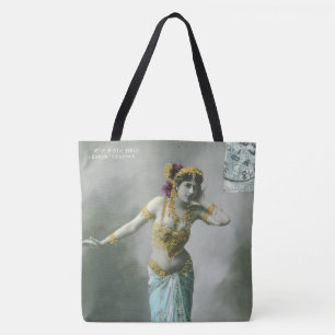 Vintage Mata Hari-vykort Tygkasse