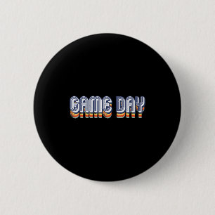 Vintage Matchdag Retro Fotboll Volleyboll Fotboll Knapp