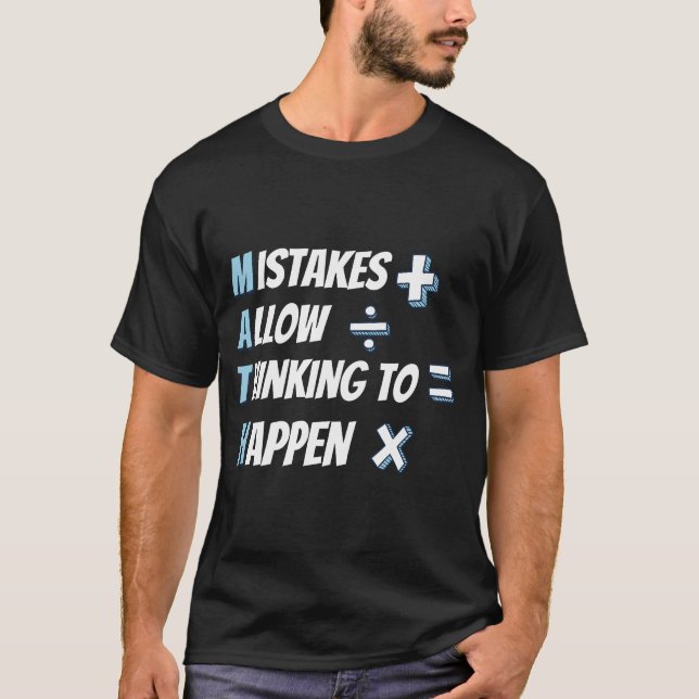Vintage Math Lärare Roligt Citat Present T-Shirt (Framsida)