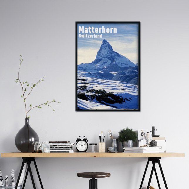 Vintage Matterhorn, Schweiz Poster (Skapare uppladdad)