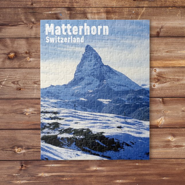 Vintage Matterhorn, Schweiz Pussel (Skapare uppladdad)