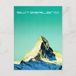 Vintage Matterhorn Schweiz Resa Vykort