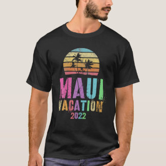 Vintage MAUI VACATION 2022 Påsklov Resa T Shirt