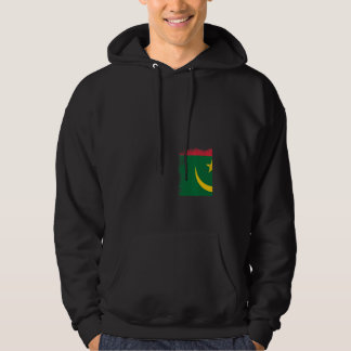 Vintage Mauretanien Flagga Mauretansk Självständig Hoodie