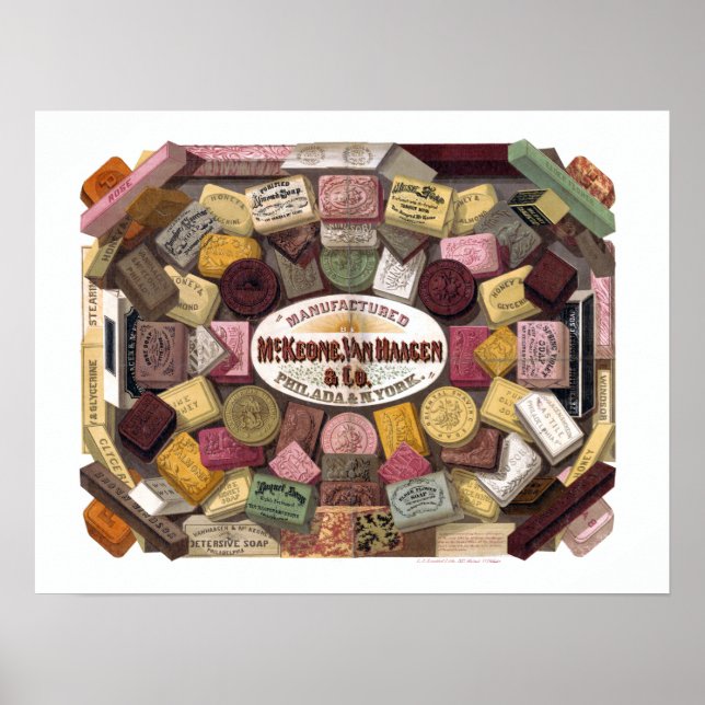 Vintage McKeone van Haagen Soap Advertisement Poster (Framsidan)