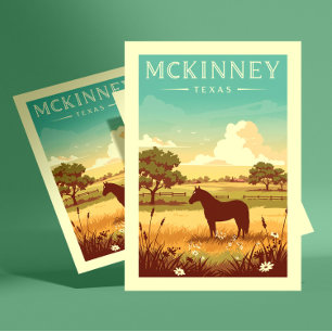 Vintage McKinney Texas Vykort