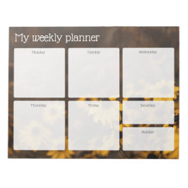 Vintage meadow Weekly Planner Anteckningsblock