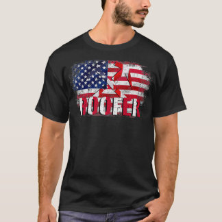 Vintage med amerikanska Flagga som ger tak T Shirt