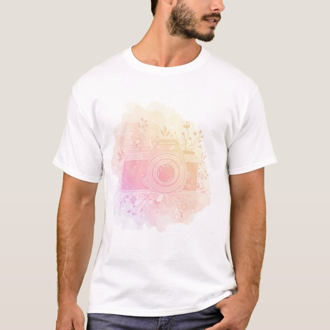 vintage med blomma t shirt (Framsida)