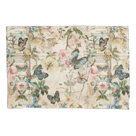 Vintage med flera fjädrar och blommor