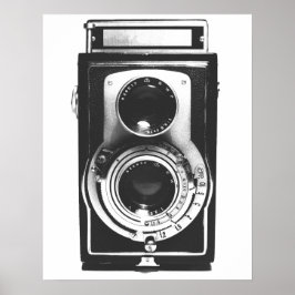 &vintage med kamera poster