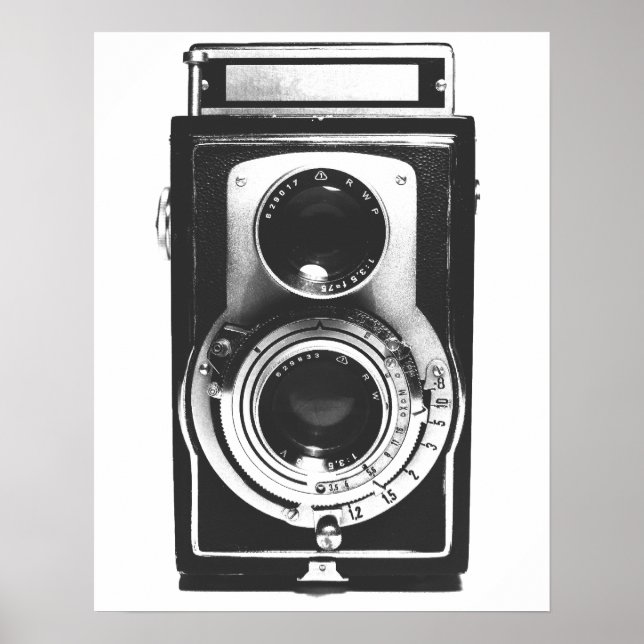 &vintage med kamera poster (Framsidan)