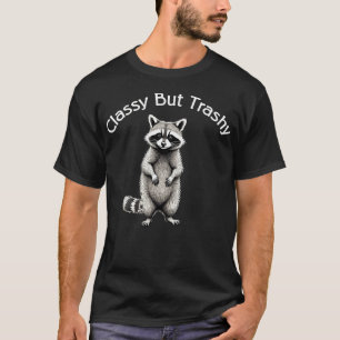 Vintage med Klassig men Snyftig Tvättbjörn  T Shirt