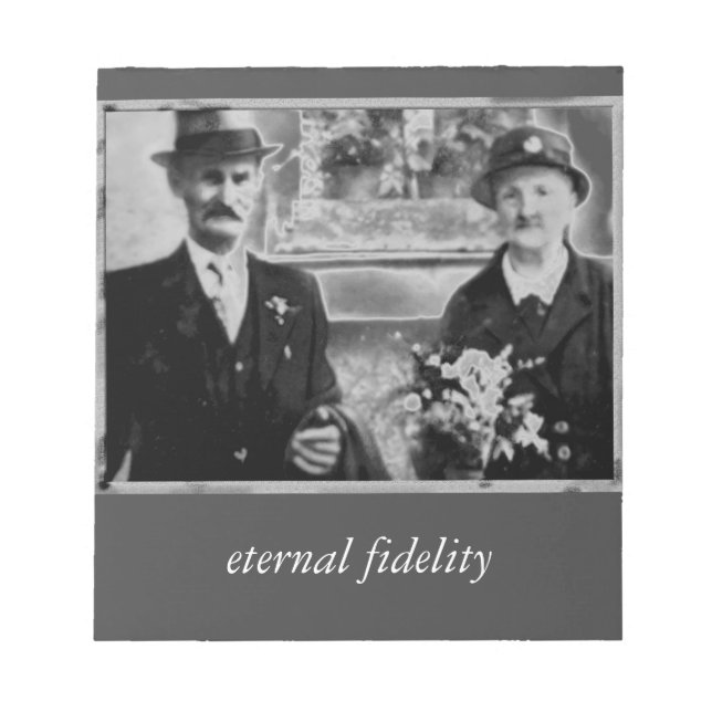 Vintage med morföräldrar anteckningsblock (Framsida)