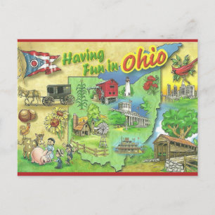Vintage med Roligt i Ohio Vykort