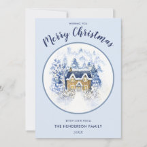 Vintage med täckt Snö-