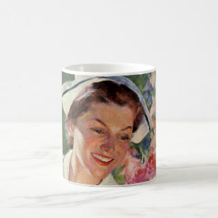 Vintage Medicine, Lycklig Nurse i Uniform Kaffemugg