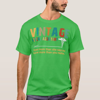Vintage Medicinsk assistent T Shirt