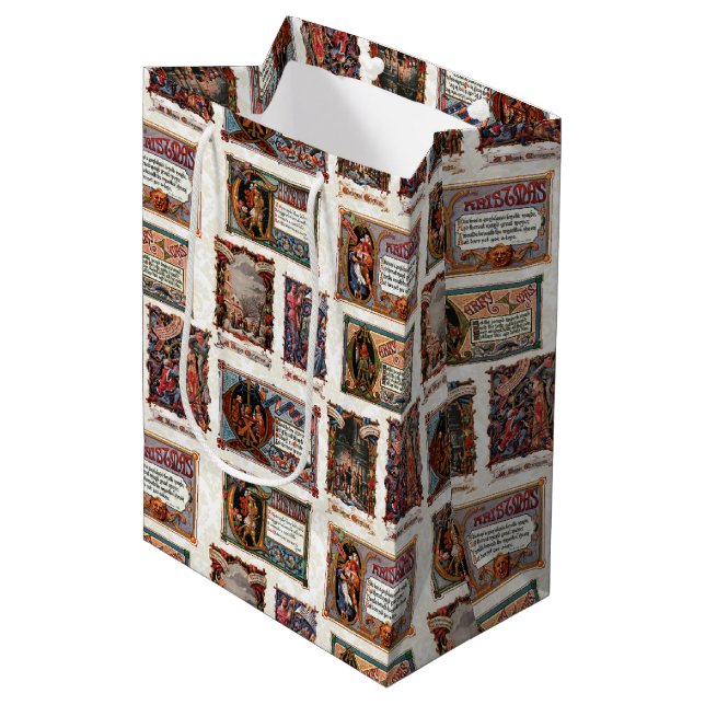 Vintage Medieval Christmas Collage (Framsidan Vinklad)