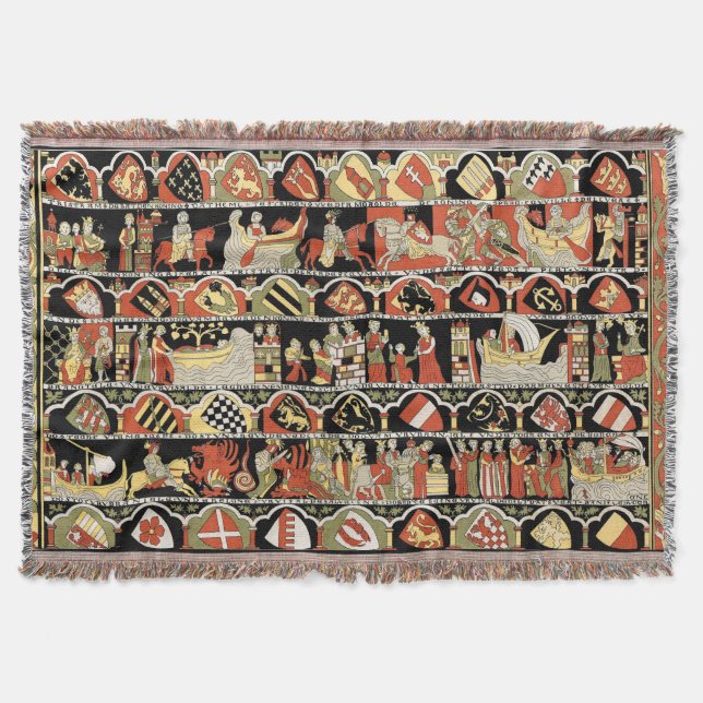 Vintage Medieval Sachsen Filt (Framsidan)