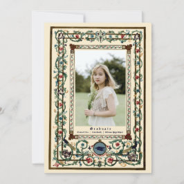 Vintage "Medieval" Upplyst Studenten Inbjudningar