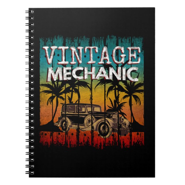 VINTAGE MEKANISK ANTECKNINGSBOK (Framsidan)