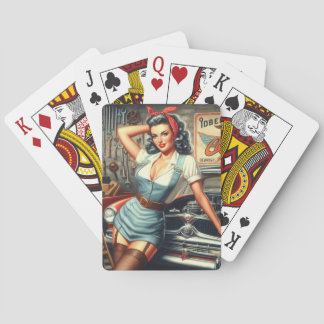 Vintage Mekanisk stift upp Casinokort
