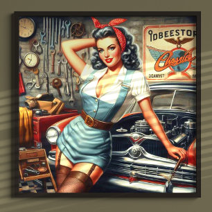 Vintage Mekanisk stift upp Poster