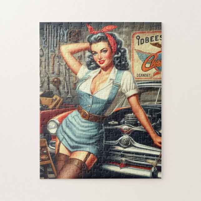 Vintage Mekanisk stift upp Pussel (Vertikal)