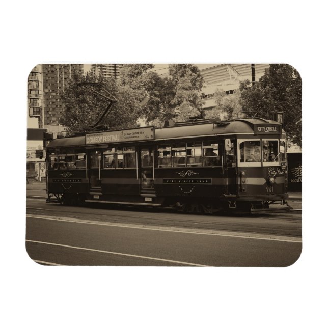 Vintage Melbourne tram Magnet (Horisontell)