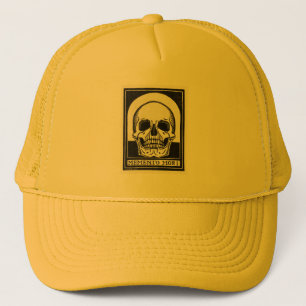 Vintage Memento Mori Skull Illustration Keps