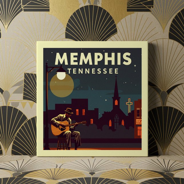 Vintage Memphis Tennessee Kakelplatta (Skapare uppladdad)