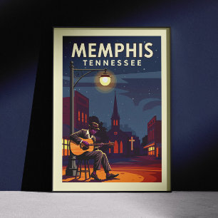 Vintage Memphis Tennessee Poster